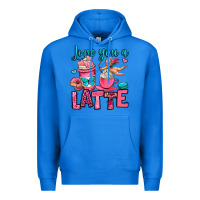 True Royal love you a latte Premium Hoodie - OliviaCreatesArt