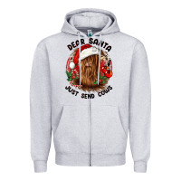 Dear Santa Just Send Cows Zipper Hoodie | Teevron