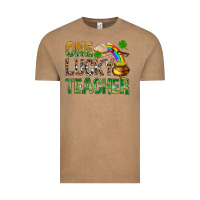 Vintage Coffee One Lucky Teacher St. Patricks Vintage Tee - BundleAndBundleShop