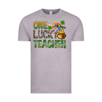 Vintage Zinc One Lucky Teacher St. Patricks Vintage Tee - BundleAndBundleShop