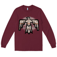 Burgundy Western Light Aztec Thunderbird Long Sleeve Tee - Bettercallsaul