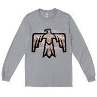 Heather Grey Western Light Aztec Thunderbird Long Sleeve Tee - Bettercallsaul