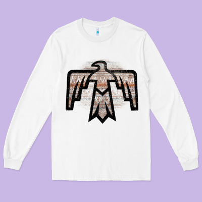 Western Light Aztec Thunderbird Long Sleeve Tee Designed By Bettercallsaul