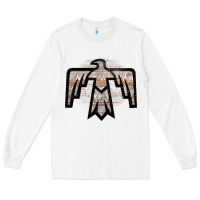 White Western Light Aztec Thunderbird Long Sleeve Tee - Bettercallsaul