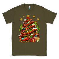 Army Green Christmas Feliz Navidad Sombrero Tree Classic Tee - BundleAndBundleShop