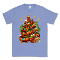 Colony Blue Christmas Feliz Navidad Sombrero Tree Classic Tee - BundleAndBundleShop