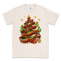 Natural Christmas Feliz Navidad Sombrero Tree Classic Tee - BundleAndBundleShop