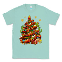 Seafoam Christmas Feliz Navidad Sombrero Tree Classic Tee - BundleAndBundleShop