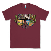 Burgundy camp life Classic Tee - SublimationCraftShop
