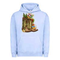 Pigment Grape Ice Christmas Boots Urban Hoodie - CowhideDigitalArt