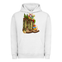 Pigment Lunar Rock Christmas Boots Urban Hoodie - CowhideDigitalArt