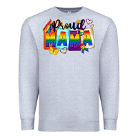 Heather Grey proud mama Premium Sweatshirt - FaDigitalArtStudio
