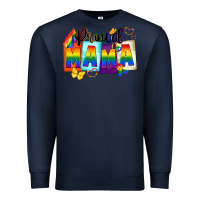 Navy proud mama Premium Sweatshirt - FaDigitalArtStudio