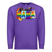 Purple proud mama Premium Sweatshirt - FaDigitalArtStudio