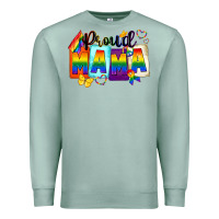 Seafoam proud mama Premium Sweatshirt - FaDigitalArtStudio