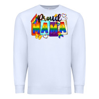 White proud mama Premium Sweatshirt - FaDigitalArtStudio