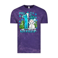 Cloud Purple My 1 St Winter With Cute Snowman Vintage Tee - BundleAndBundleShop