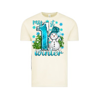 Vintage Arctic My 1 St Winter With Cute Snowman Vintage Tee - BundleAndBundleShop