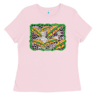Bubblegum Pink mardi gras umbrella background Ladies Tee - BarkalooDesign