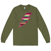 Army Green Pink Serape Lightning Long Sleeve Tee - Bettercallsaul