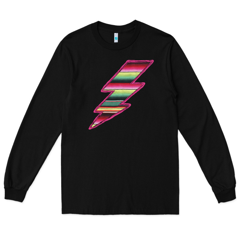Pink Serape Lightning Long Sleeve Tee by Bettercallsaul | Teevron