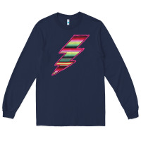 Navy Pink Serape Lightning Long Sleeve Tee - Bettercallsaul