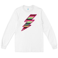 White Pink Serape Lightning Long Sleeve Tee - Bettercallsaul