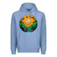 Colony Blue life is better at the river Premium Hoodie - JahusDesignShop