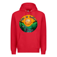 Red life is better at the river Premium Hoodie - JahusDesignShop