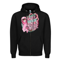 Black love hope cure Zipper Hoodie - CowGirlArtShop