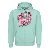 Seafoam love hope cure Zipper Hoodie - CowGirlArtShop
