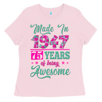 Bubblegum Pink made in 1947, 75 years of being awesome kopya Ladies Tee - Jasminsmagicworld