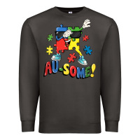 Smoke Au-some! Autism puzzle dabbing Premium Sweatshirt - FaDigitalArtStudio