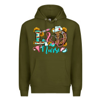 Army Green labor and delivery nurse Premium Hoodie - OliviaCreatesArt