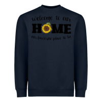 Navy welcome to our Home Sunflower Heavyweight Sweatshirt - Bettercallsaul