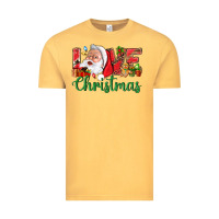 Vintage Mustard Love Christmas With Santa Vintage Tee - BundleAndBundleShop