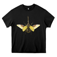 Black Hercules Beetle With Wings Heavy Core Tee - LillyAllenDesigns