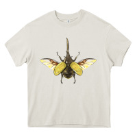 Cream Hercules Beetle With Wings Heavy Core Tee - LillyAllenDesigns