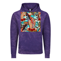 Cloud Purple hairdresser hand scissors and roses with serape leopard and cowhide se Vintage Hoodie - BundleAndBundleShop