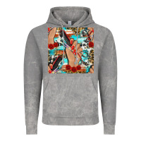 Cloud Rock hairdresser hand scissors and roses with serape leopard and cowhide se Vintage Hoodie - BundleAndBundleShop