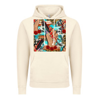 Vintage Artic hairdresser hand scissors and roses with serape leopard and cowhide se Vintage Hoodie - BundleAndBundleShop