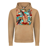 Vintage Camel hairdresser hand scissors and roses with serape leopard and cowhide se Vintage Hoodie - BundleAndBundleShop