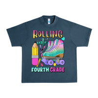 Midnight Navy rolling into fourth grade Urban Heavy Tee - BundleAndBundleShop