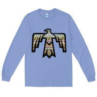 Colony Blue Western Green Aztec Thunderbird Long Sleeve Tee - Bettercallsaul