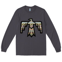 Smoke Western Green Aztec Thunderbird Long Sleeve Tee - Bettercallsaul