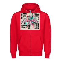 Red cancer ribbon with angel wings Zipper Hoodie - CowGirlArtShop