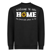 Black welcome to our Home Sunflower Heavyweight Sweatshirt - Bettercallsaul