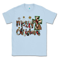 Dusty Blue merry christmas Classic Tee - JahusDesignShop