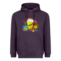 Softball Frappe Coffee Heavyweight Hoodie | Teevron