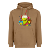 Toasted Coconut Softball Frappe Coffee Heavyweight Hoodie - FaDigitalArtStudio